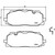 4x Brembo Low-Metallic Brake Pad Set | D1894-9122 | With Hardware | Minimal Dust, OE Equivalent | ECE-R90 Certified