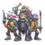 Zombie Ninja Turtles Vinyl Car Decal Sticker – Waterproof & UV-Resistant 3.4133333333333336"