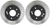 2x Performance Brake Rotor | Chevrolet Corvette 1965-1982 | Noise Dampening Iron | Black Fusion Coating