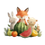 Animals Sharing Fruits Vinyl Car Decal Sticker – Waterproof & UV-Resistant 3.4133333333333336"