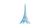 Holographic Eiffel Tower Vinyl Car Decal Sticker – Waterproof & UV-Resistant 5.4
