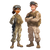 Cartoon Soldier Duo Vinyl Car Decal Sticker – Waterproof & UV-Resistant 3.4133333333333336"