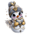 Cute Snowman Character V2 Vinyl Car Decal Sticker – Waterproof & UV-Resistant 6.826666666666667"