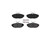 4x Enhance Braking Performance | Brembo Brake Pads for Ford, Lincoln, Jaguar | Low-Dust, Low-Metallic Set of 4
