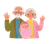 Grumpy Elderly Couple Vinyl Car Decal Sticker – Waterproof & UV-Resistant 3.4133333333333336"