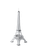 Steel Eiffel Tower Vinyl Car Decal Sticker – Waterproof & UV-Resistant 8.213333333333333"