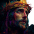 Dual-Crowned Jesus Vinyl Car Decal Sticker – Waterproof & UV-Resistant 3.4133333333333336"