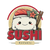 Cartoon Sushi Face Vinyl Car Decal Sticker – Waterproof & UV-Resistant 6.826666666666667"