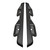 Rugged Outlaw Nerf Bar | For Toyota Tacoma | 1-1/2 Inch Tube, Drop Down Steps, Textured Black, Rocker Panel Mount