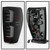 GMC Sierra 2500 HD Tail Lights | LED Smoke Lens | Black Housing | Enhance Look & Safety