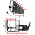 Enhance Rearward Vision | Telescoping Towing Mirrors | Manual Adjust | Heated Glass | 9x12 | Black