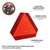 Never Missed | Emergency Reflector Kit - Reflective Triangle - Orange And Red - Visible Far Away