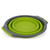 Silicone Collapsible Kitchen Strainer | Prep Solutions 3 Quart Capacity | Green & Gray Strainer for Hot & Cold Water