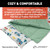 Lippert Components Sleeping Bag | Campsite Print, Zippered Closure, Machine Washable, Foldable, With Pillow