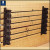Securely Store 6 Fishing Rods | T-H Marine Black Rod Holder | Durable Surface Mount with Foam Grips