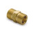 SeaStar Boat Hydraulic Steering Fitting HF5527 Marine Series; 3/8 Inch Tube x 3/8 Inch Tube; Union; Yellow; Brass; Set Of 3