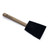 Redtree Industries 2 Inch Black Foam Touchup Brush | Wood Peg Handle | Disposable | Pointed Edge Trim