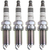 4x NGK LXFR5AIX-11E Spark Plug | Iridium IX for High Performance Engines | OE Replacement, Copper Core