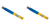 2x Bilstein Shock Absorber 24-241755 4600 Series Shock; 46 Millimeter; Nitrogen Gas Charged Mono Tube; Limited Lifetime Warranty; Not Adjustable Valving; Yellow Body; Single