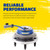 2x Superior Contamination Protection | Smooth & Quiet Operation | Moog Hub Assemblies | Fits Suzuki Equator, Nissan Xterra, Frontier, Pathfinder | Wheel Bearing Hub | Quad-Lip Seal