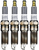 4x Autolite Double Platinum Spark Plug | Improved Durability | OE Replacement