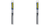 2x Ultimate Performance 20 Inch Black Wiper Blade | Steel Frame, Synthetic Rubber, Aero Design