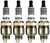 4x Autolite Racing Spark Plug | Yttrium-Enhanced Alloy | Cut Back Electrode | High Heat Transfer