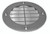 Black Louver Vent Cover | Fits 4 Inch Hole | 5-5/8' Diameter | Easy Install