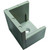 Ribs Align Smoothly! T-H Marine Pontoon Boat Gate Stop | Left Hinge, Gray, No Welding, 1 Year Warranty