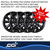4x Upgrade Your Jeep Cherokee 2014-2018 with Gloss Black Wheel Skins | Snap-On Fitment | Set of 4