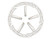 4x Upgrade your GD04 Series Rims | White Wheel Spoke Insert Set | OE Quality Plastic | Aerodynamic Design
