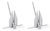 2x Fortress Anchor Boat Anchor FX-7 Fortress; Fluke Style; 4 Pound Weight; 24 Inch Length x 19 Inch Width; Anodized; Silver; Aluminum-Magnesium Alloy; Adjustable Fluke Angle