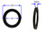 4x Black Plastic Hub Rings Set Of 4 | 67.1mm ID 73mm OD | Reduce Vibration, High Heat Resistant