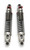 2x Falcon 3.3 Coil Over Shock Absorbers | Adjustable Dampening | 0-3-1/2 Inch Lift | Black/Silver | Set of 2