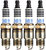 4x Autolite Double Platinum Spark Plug | Superior Performance, 30% More Durable, Reduces Misfires | OE Replacement