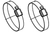 2x Secure Hose Clamp | Fits 2-9/16 to 3-1/2 Inch | Worm Gear Style