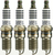 4x Autolite Double Platinum Spark Plug | OE Replacement | Superior Performance | 30% More Durable
