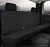 2x Fia Black Seat Cover | Fits 60/40 Split Bench | Water-Resistant and UV Protected | Easy Installation