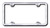 2x Automotive Gold License Plate Frame LF.451.C License Frame; 4-Hole; Polished; Chrome; Stainless Steel; With Model Specific Hardware And Theft Deterrent Caps