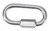 Galvanized Steel  Twist-Lock Oval Carabiner | 1/2 Inch Opening