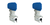 2x Ultimate Protection Boat Motor Cover | Fits 150 HP | Cobalt Blue Sun-Dura Polyester