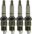4x Champion Plugs Spark Plug | Dependable OE Replacement | Copper Core for Longevity | ISO and SAE Standards | Limited Lifetime Warranty