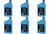 6x USA Made Snow Plow Hydraulic Fluid | Rated -50°C | Blue | Replaces Myers 15134