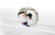 Protect Dual 20lb Propane Tanks | Heavy Duty White Cover | Flying Debris Shield | Access Ports | For Steel Tanks