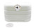 Protect Dual 20lb Propane Tanks | Heavy Duty White Cover | Flying Debris Shield | Access Ports | For Steel Tanks