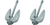 2x USA-Made Attwood Marine Navy Style Boat Anchor | Dig in Firmly in Sand & Mud | Aluminum-Painted Finish
