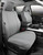 Commercial Grade Gray Polyester Bucket Seat Covers | Set of 2 | Waterproof Vinyl Backing | UV Protection | Easy Install & Hand Wash