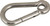 Strong & Reliable 316 Stainless Steel Carabiner | Spring Loaded Gate | 5/8 in Eye Diameter