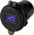 Sea Dog Power Port Socket | Charge Two Devices Simultaneously | USB 3.0 Outlet | 60 Watt USB-C Port | Blue LED Display