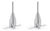 2x Guardian Fluke Style Boat Anchor | Holds 42-47 Ft Boat | 2500 lb Strength